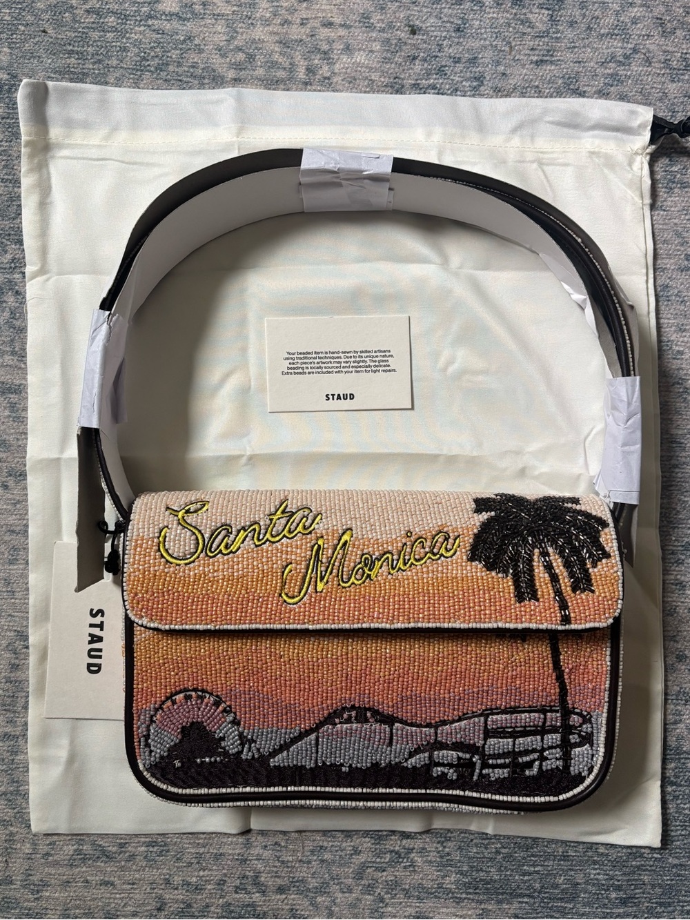 NWT Staud Tommy Beaded Bag – Santa Monica - NEW